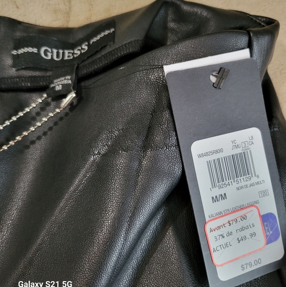 Guess leather look pants size medium NWT - Picture 4 of 7